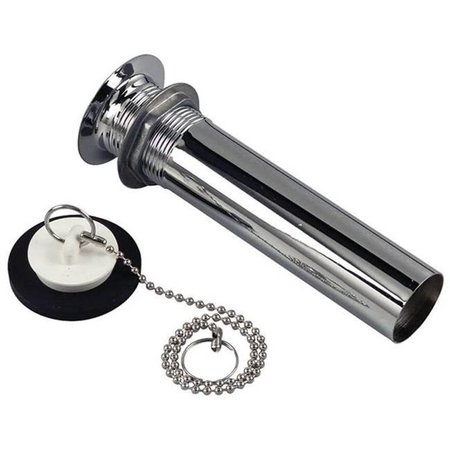 DANCO Danco 2604585 5 in. Style Basin Drain with Stopper for Use with Lavatories; Steel; Chrome Plated 2604585
